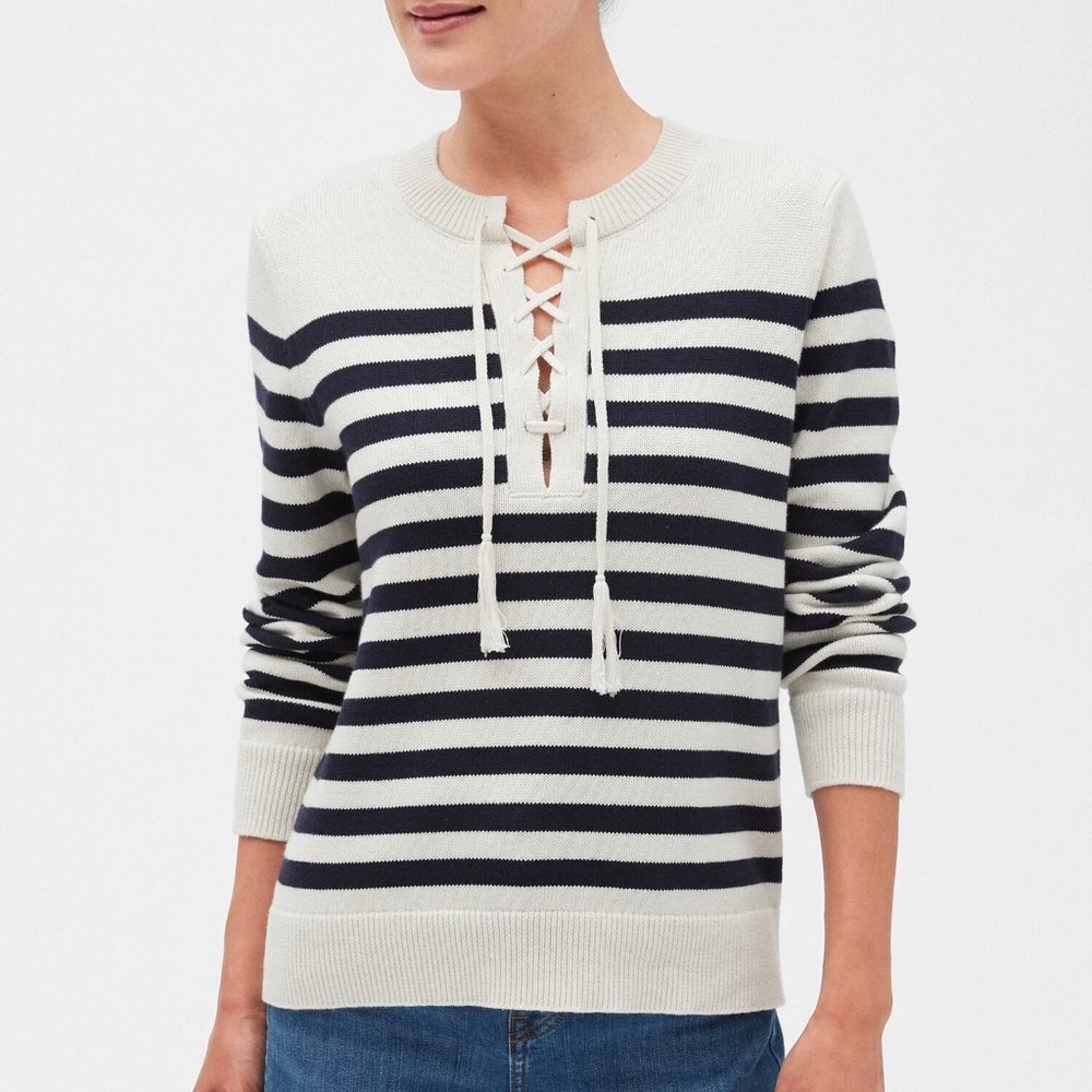 Banana Republic striped sweater XS